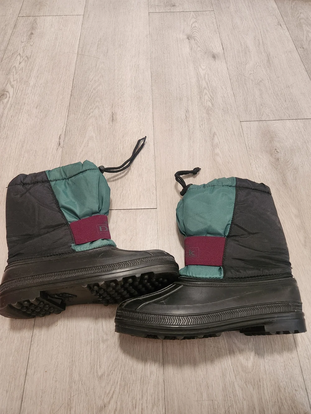 Vintage Duck Brand USA Colorblock Winter Snow Boots4
